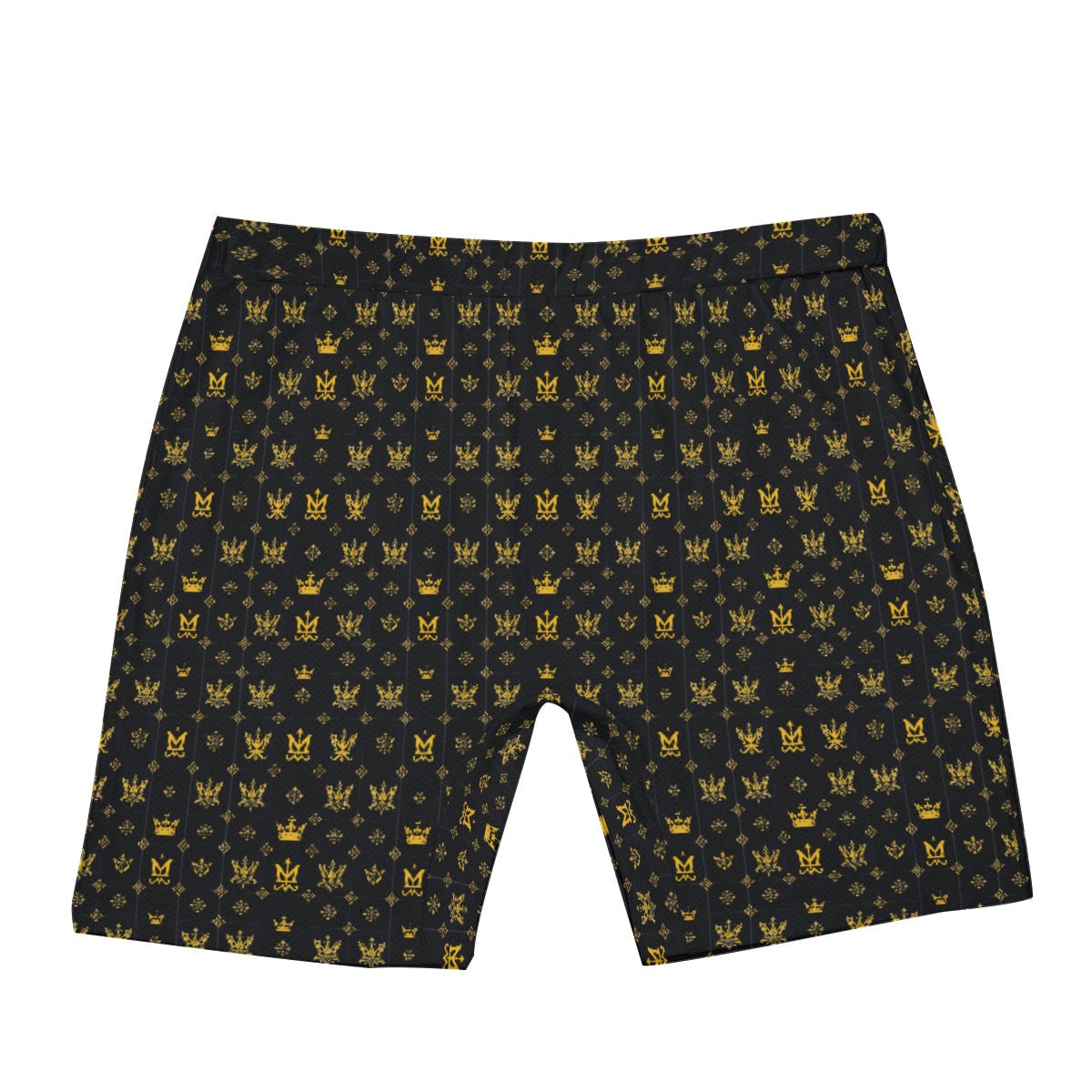 Munsieur Luxury Men's Boxer Briefs with Gold Pattern