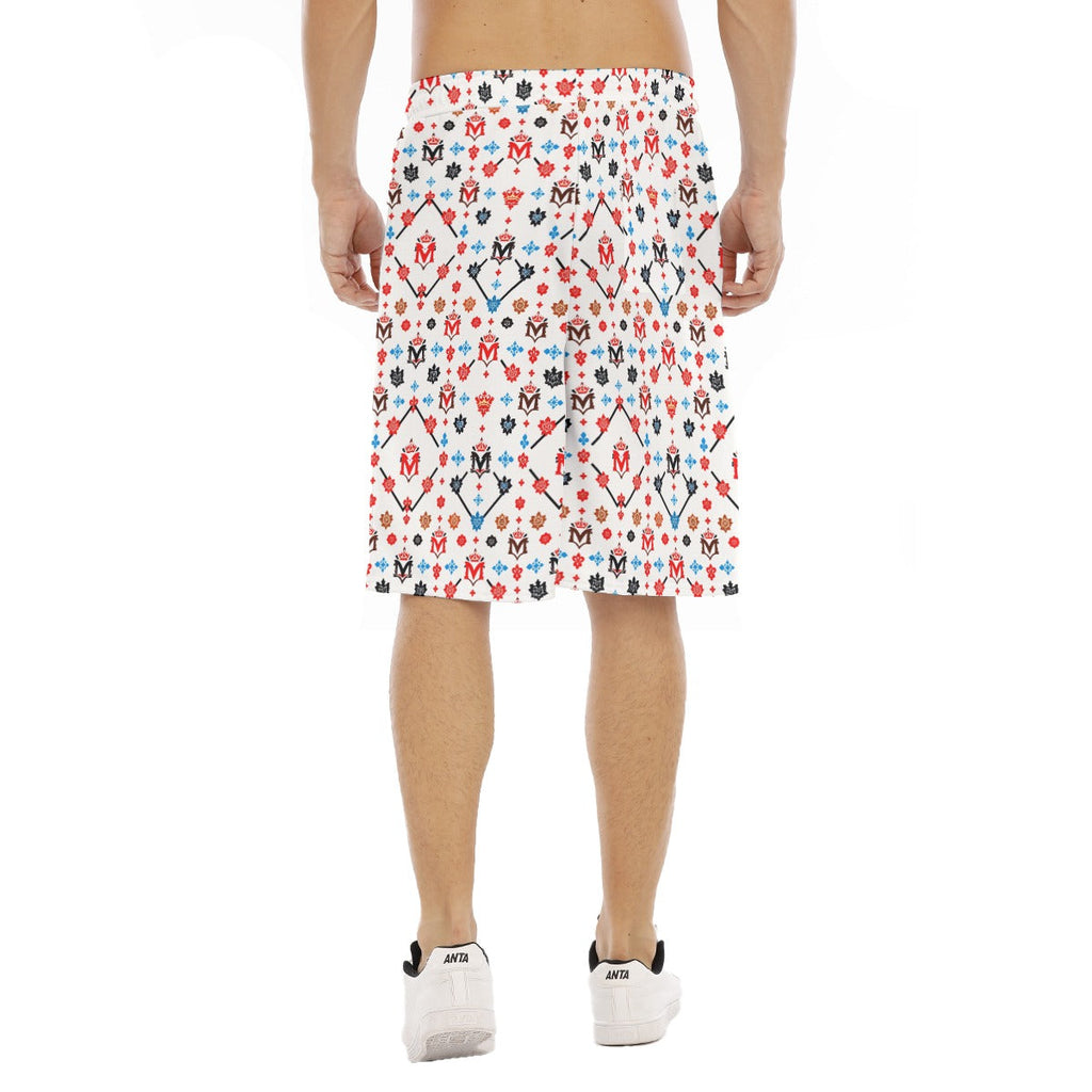 Munsieur Luxury Men's Gym Shorts Urban Style Print