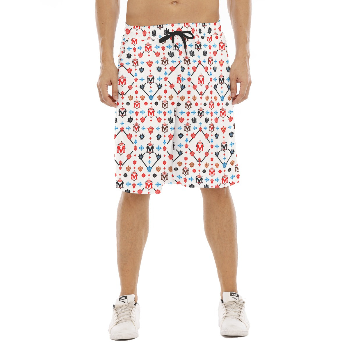 Munsieur Luxury Men's Gym Shorts Urban Style Print