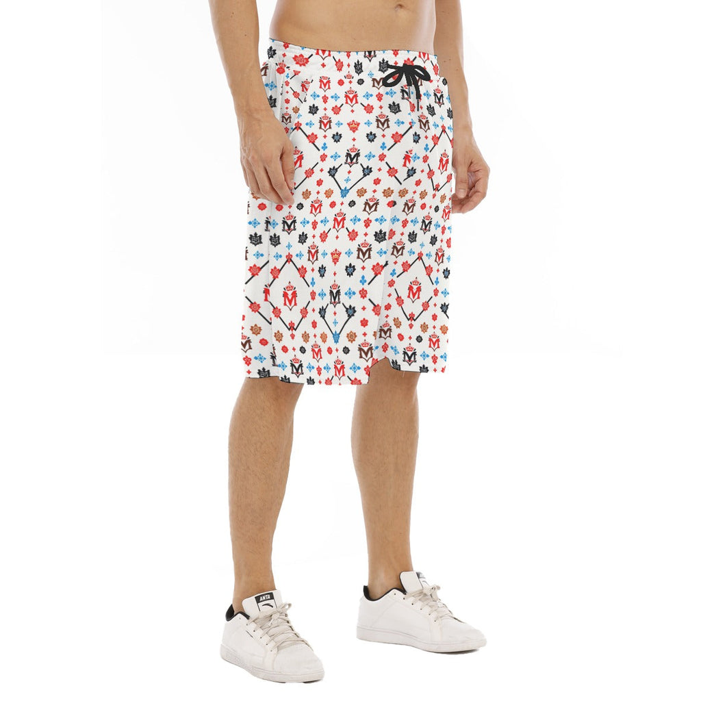 Munsieur Luxury Men's Gym Shorts Urban Style Print