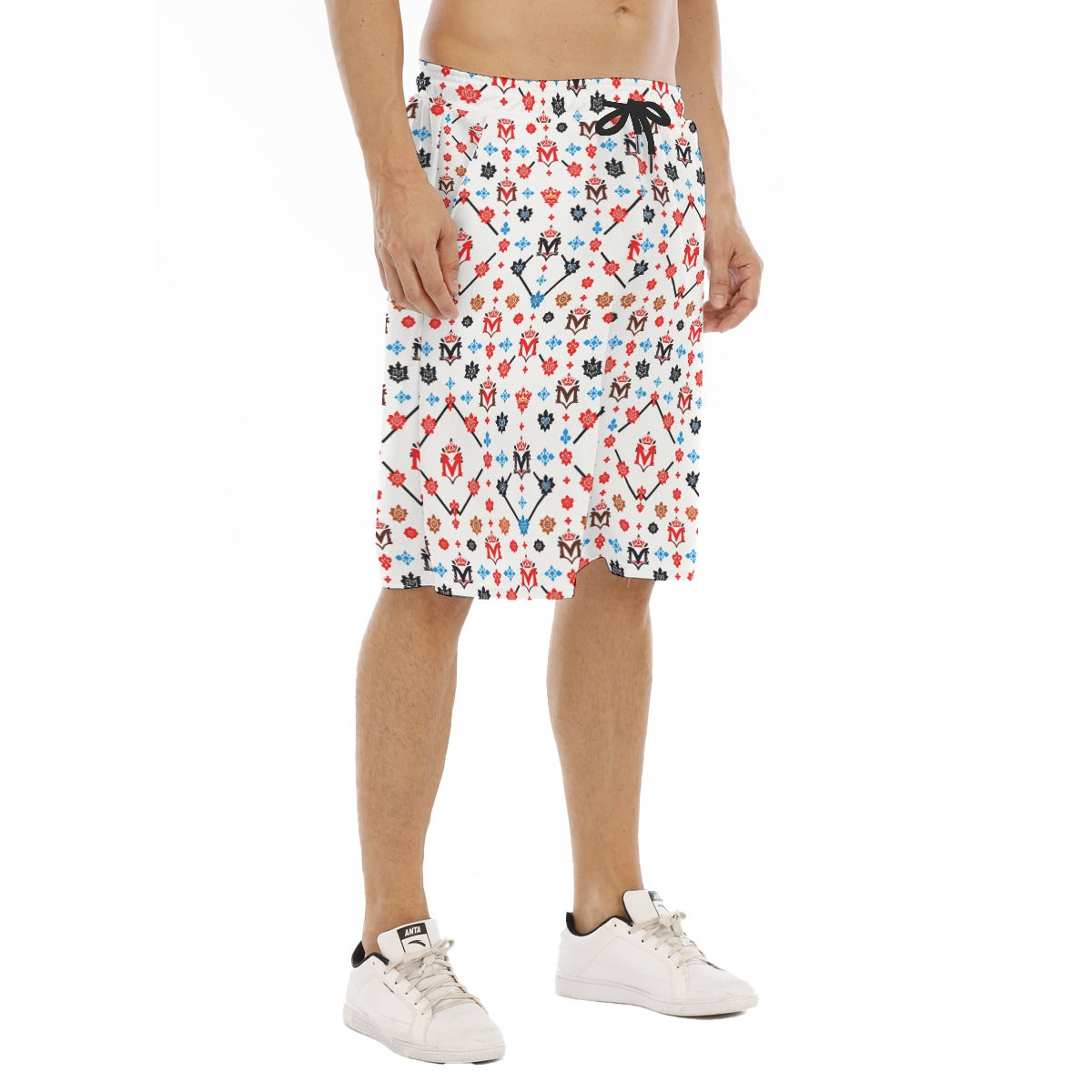 Munsieur Luxury Men's Gym Shorts Urban Style Print