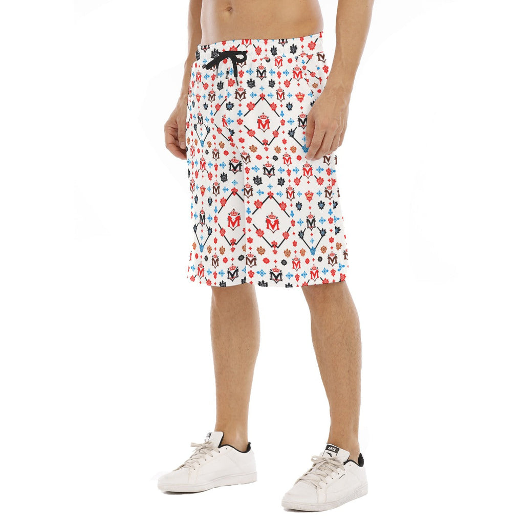 Munsieur Luxury Men's Gym Shorts Urban Style Print