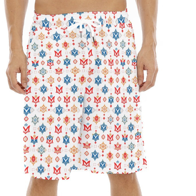 Munsieur Luxury Men's Summer Shorts with Bold Pattern
