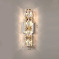 Luxury silver crystal wall sconce – living room deluxe light