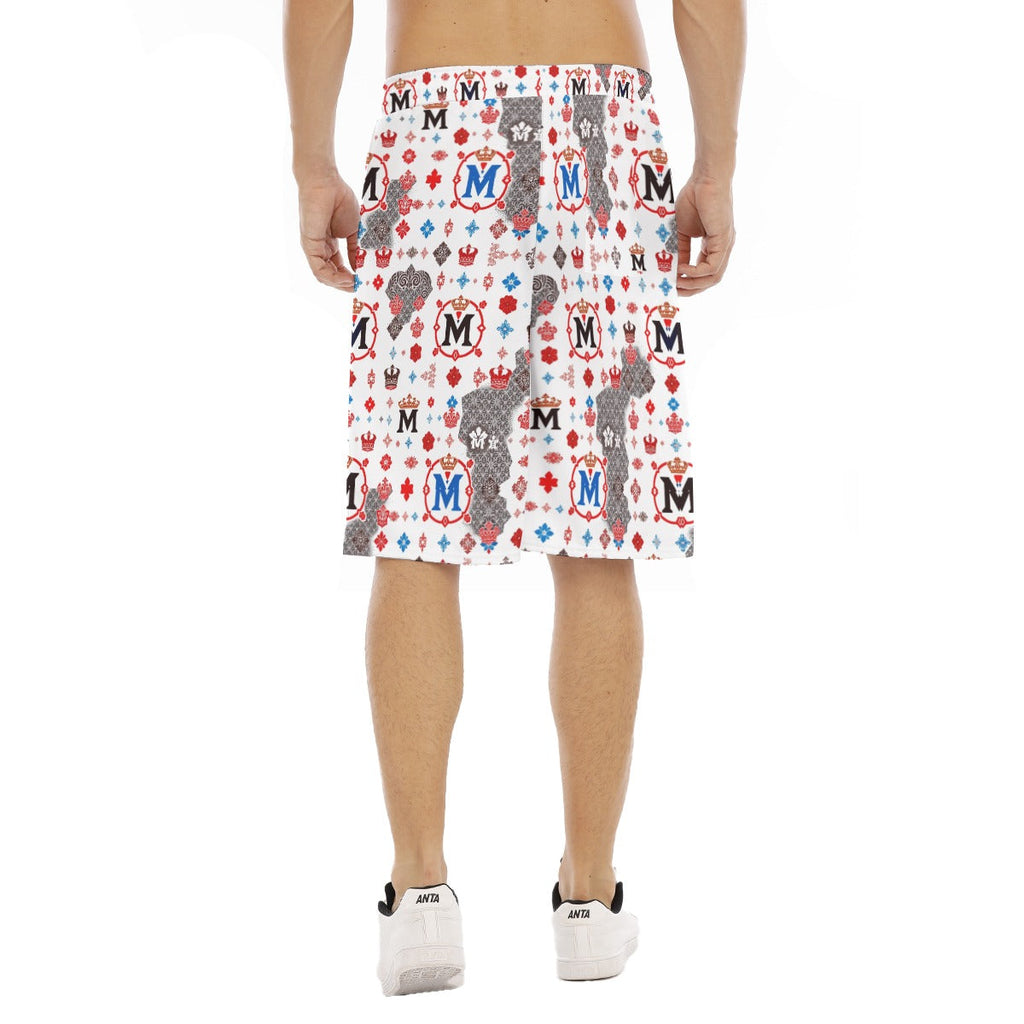 Munsieur Luxury Streetwear Athletic Shorts with Bold Print