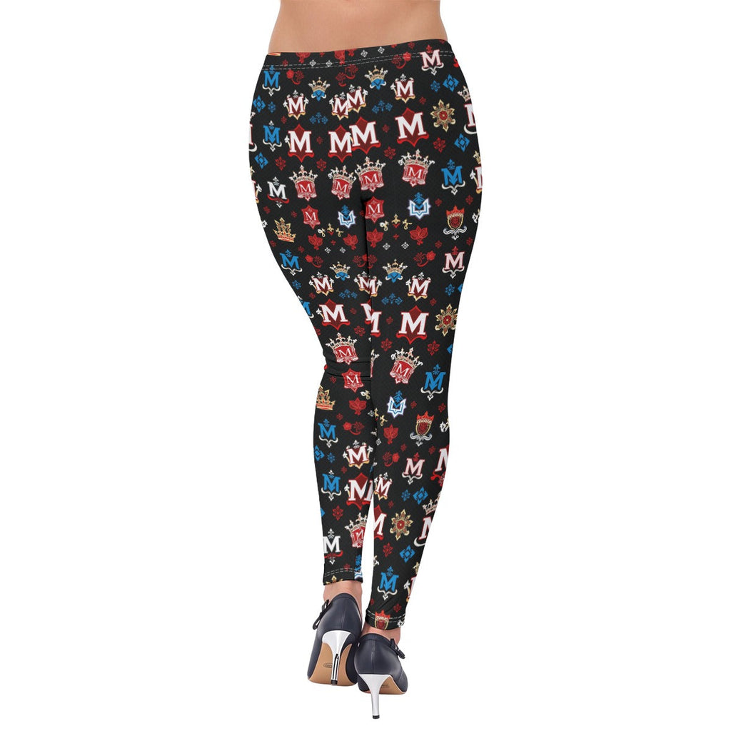 Munsieur Luxury Streetwear Leggings for Women - Bold Pattern