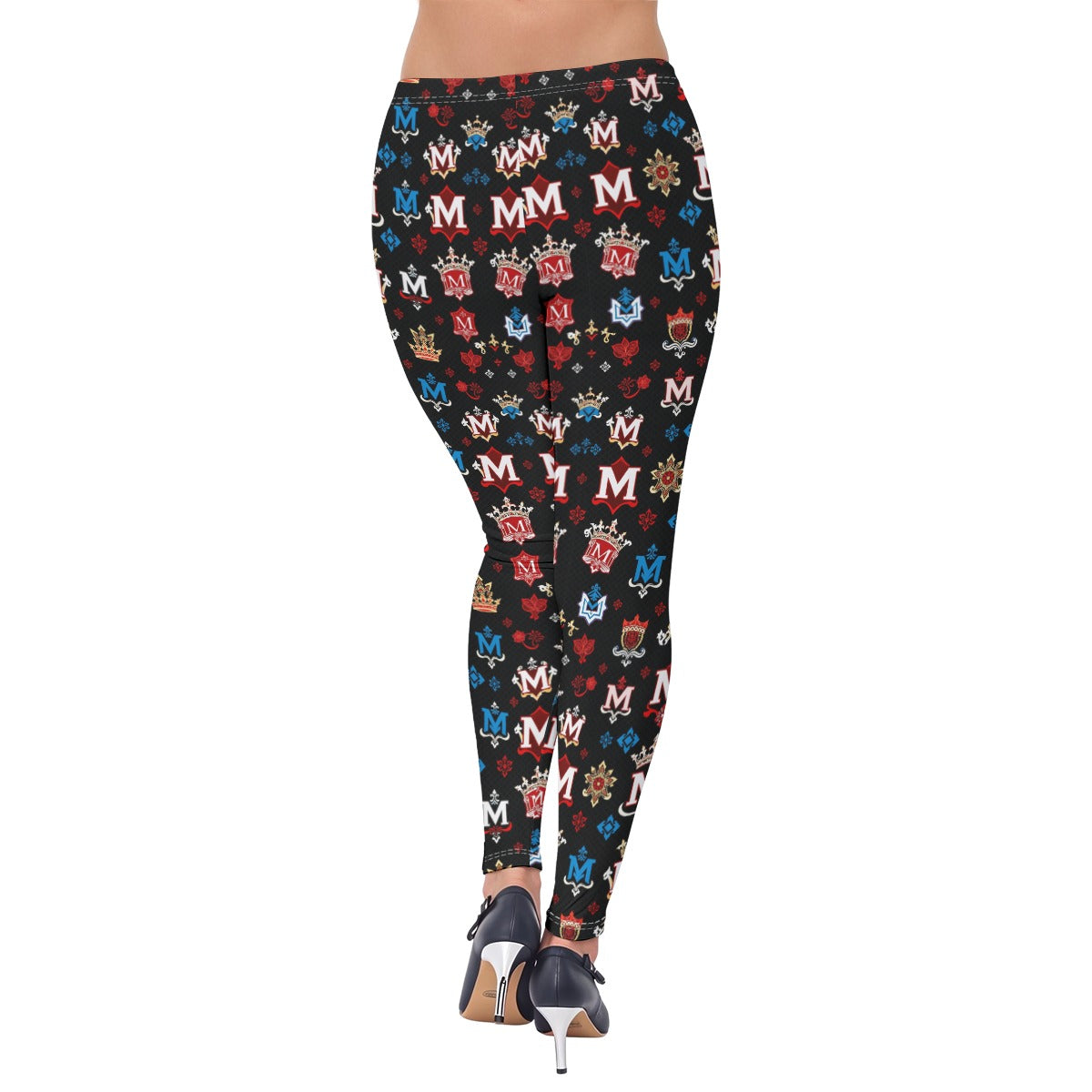 Munsieur Luxury Streetwear Leggings for Women - Bold Pattern
