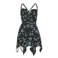 Munsieur Luxury Streetwear Slip Dress with Graphic Print