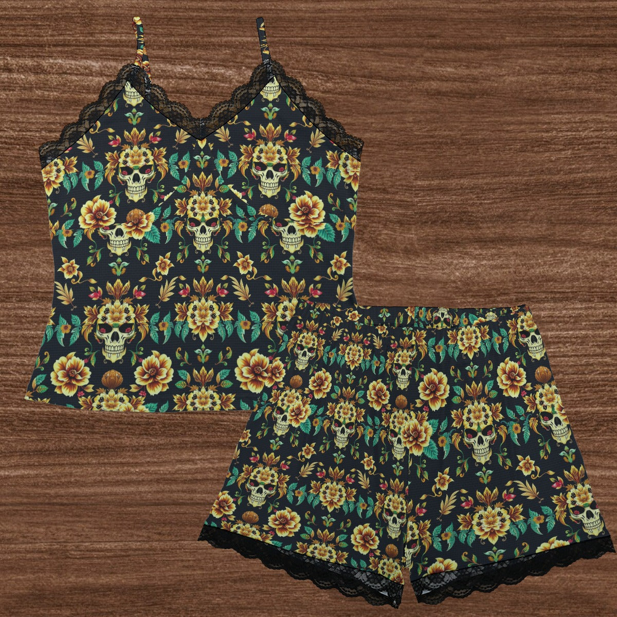 Gothic Bloom Sleepwear Set