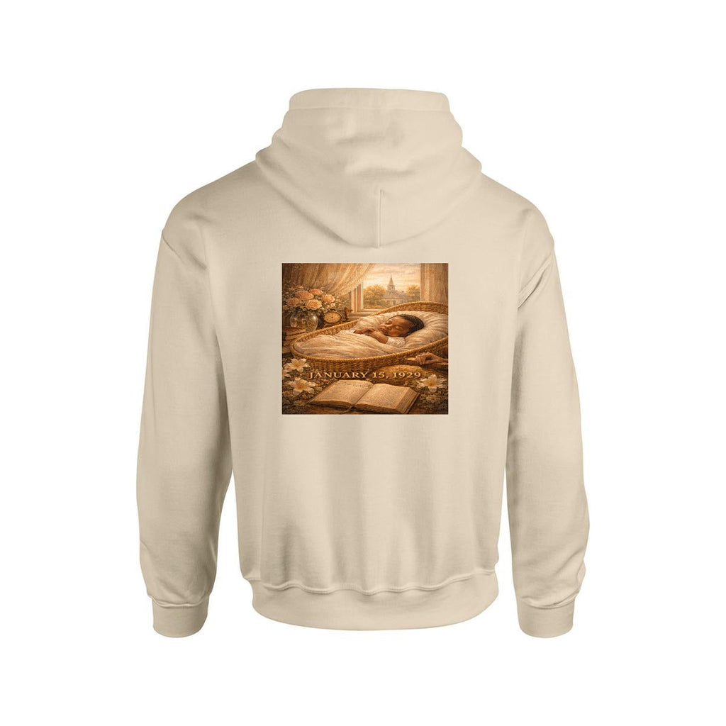 Men's MLK Hoodie "The Birth" - USA Printed Double Sided