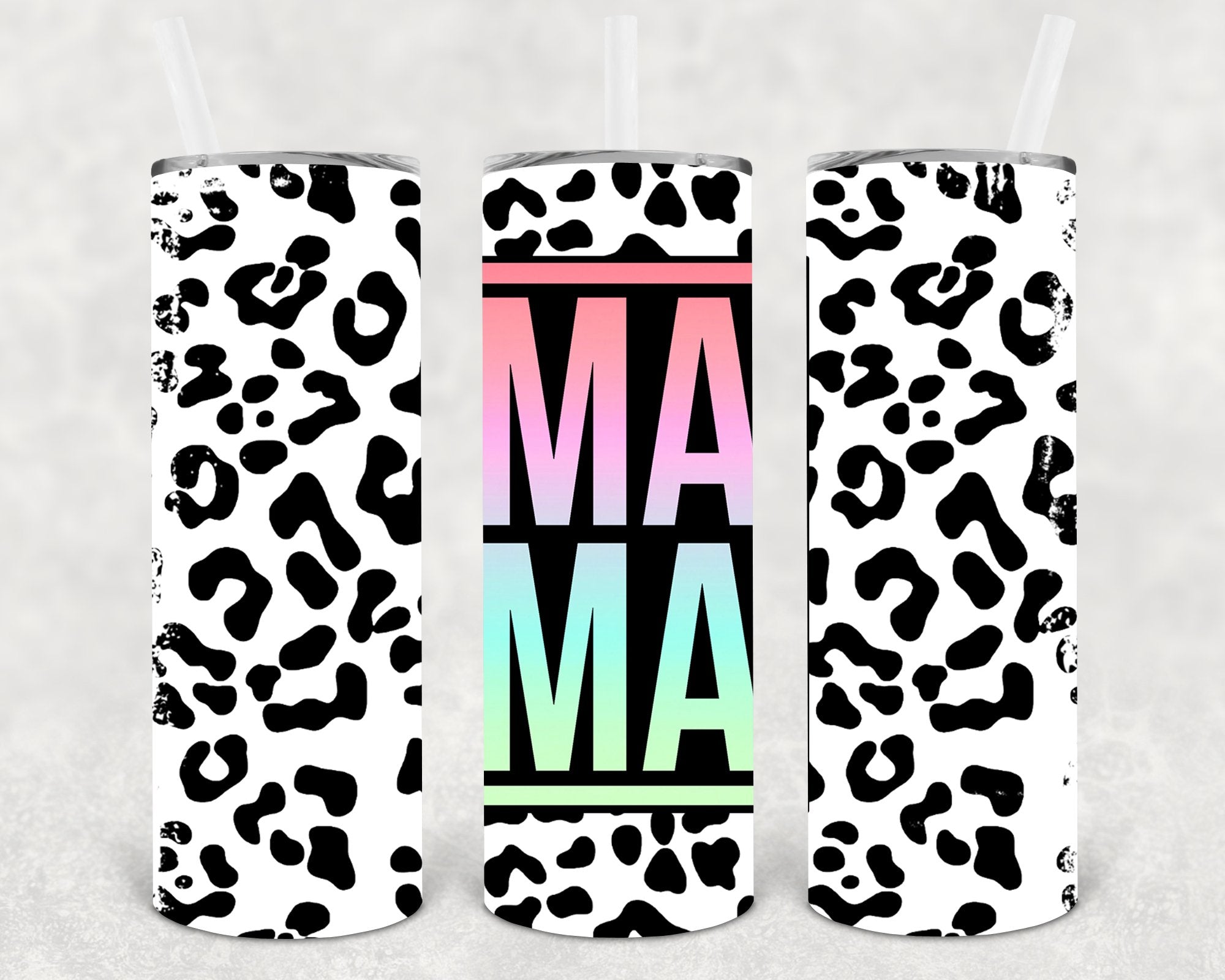 Leopard Mama 20 oz Skinny Tumbler