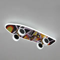 Marvel superhero cartoon skateboard ceiling light for children room