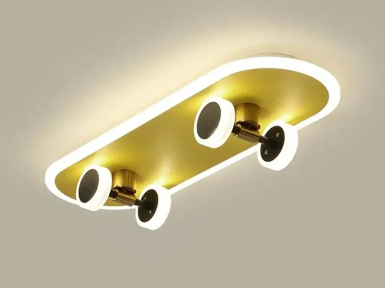 Marvel superhero cartoon skateboard ceiling light for children room