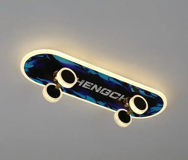 Marvel superhero cartoon skateboard ceiling light for children room