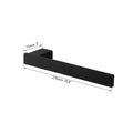 Matte black stainless steel bathroom hardware set with frosted glass
