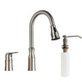 Matte brass black kitchen faucet with pull out spray head