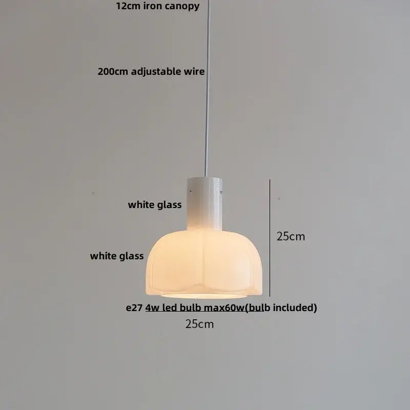 Matte brown and copper ceramic walnut pendant light kitchen lamp