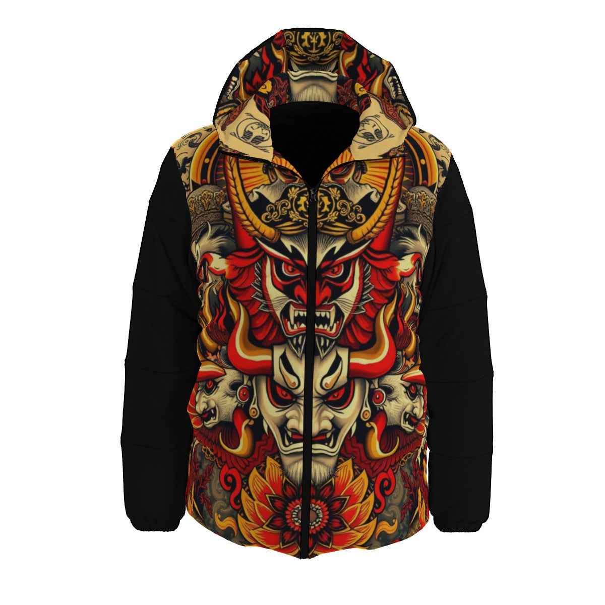 Men's All-Over Print Down Coat by MUNSIEUR