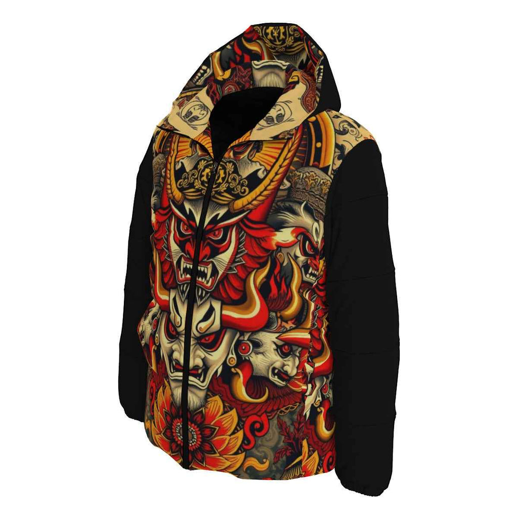 Men's All-Over Print Down Coat by MUNSIEUR