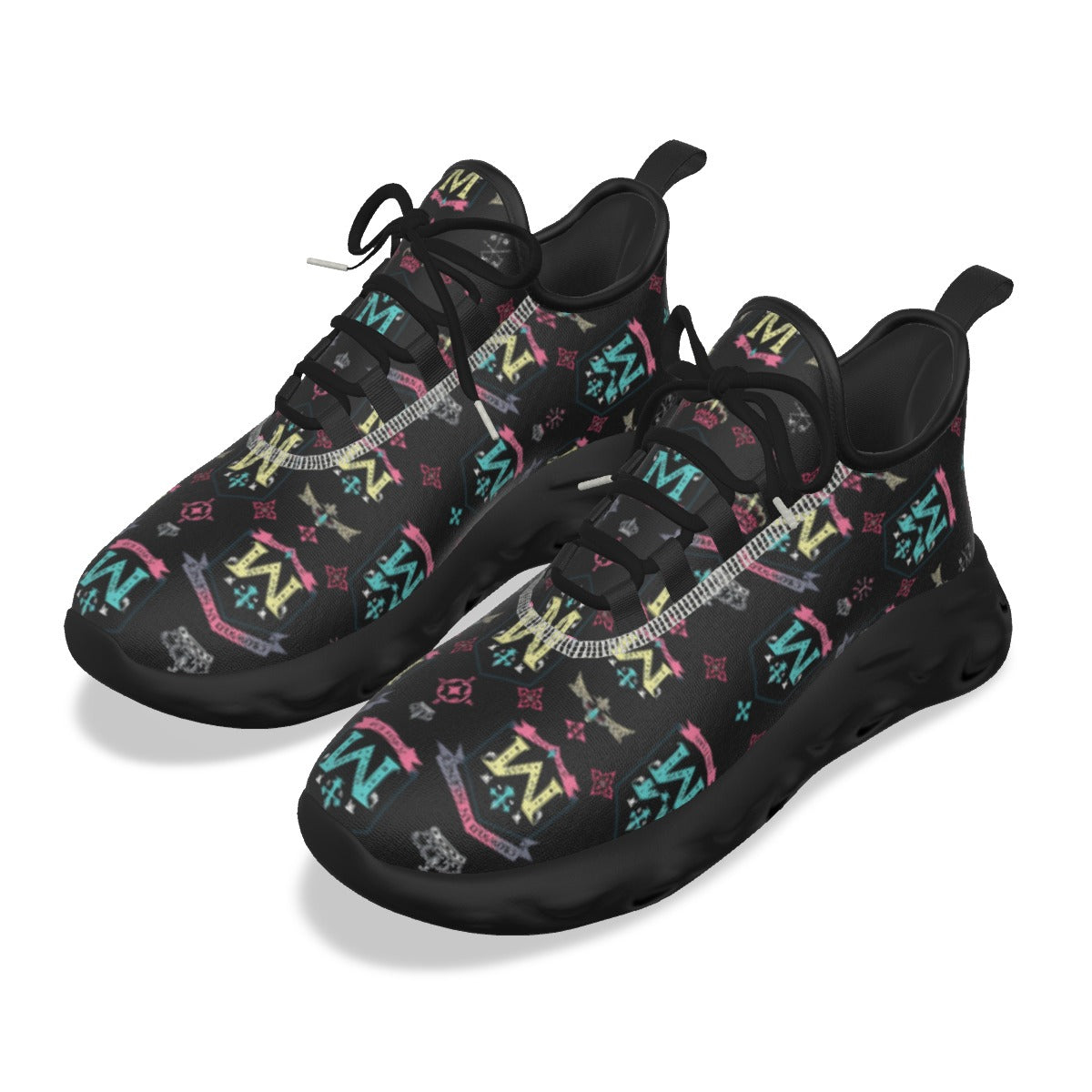 Munsieur Men's Athletic Streetwear Shoes with Bold Design