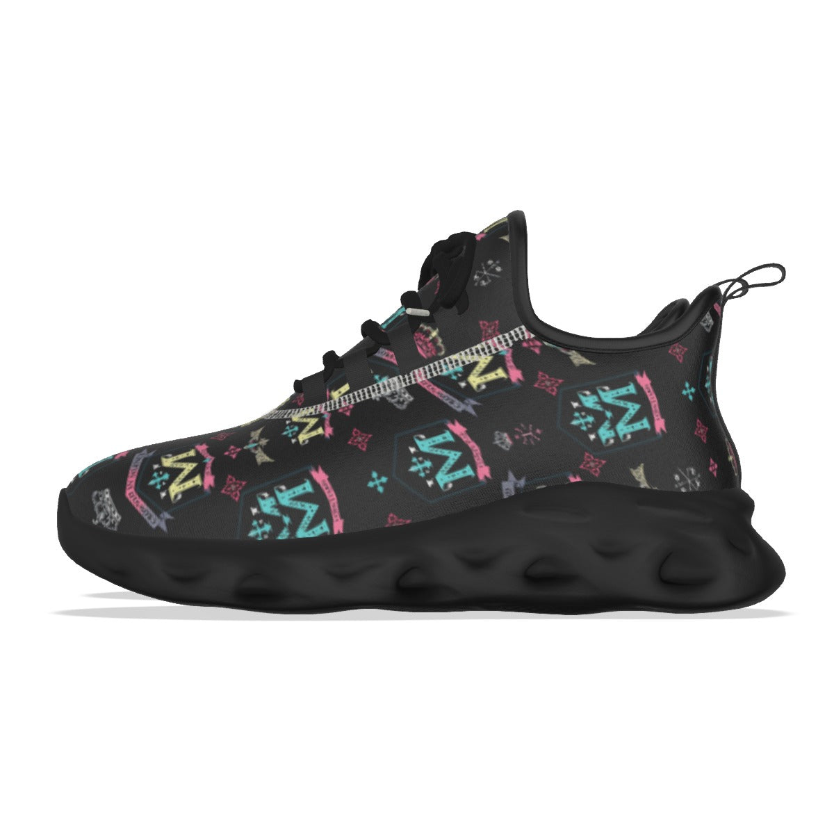 Munsieur Men's Athletic Streetwear Shoes with Bold Design
