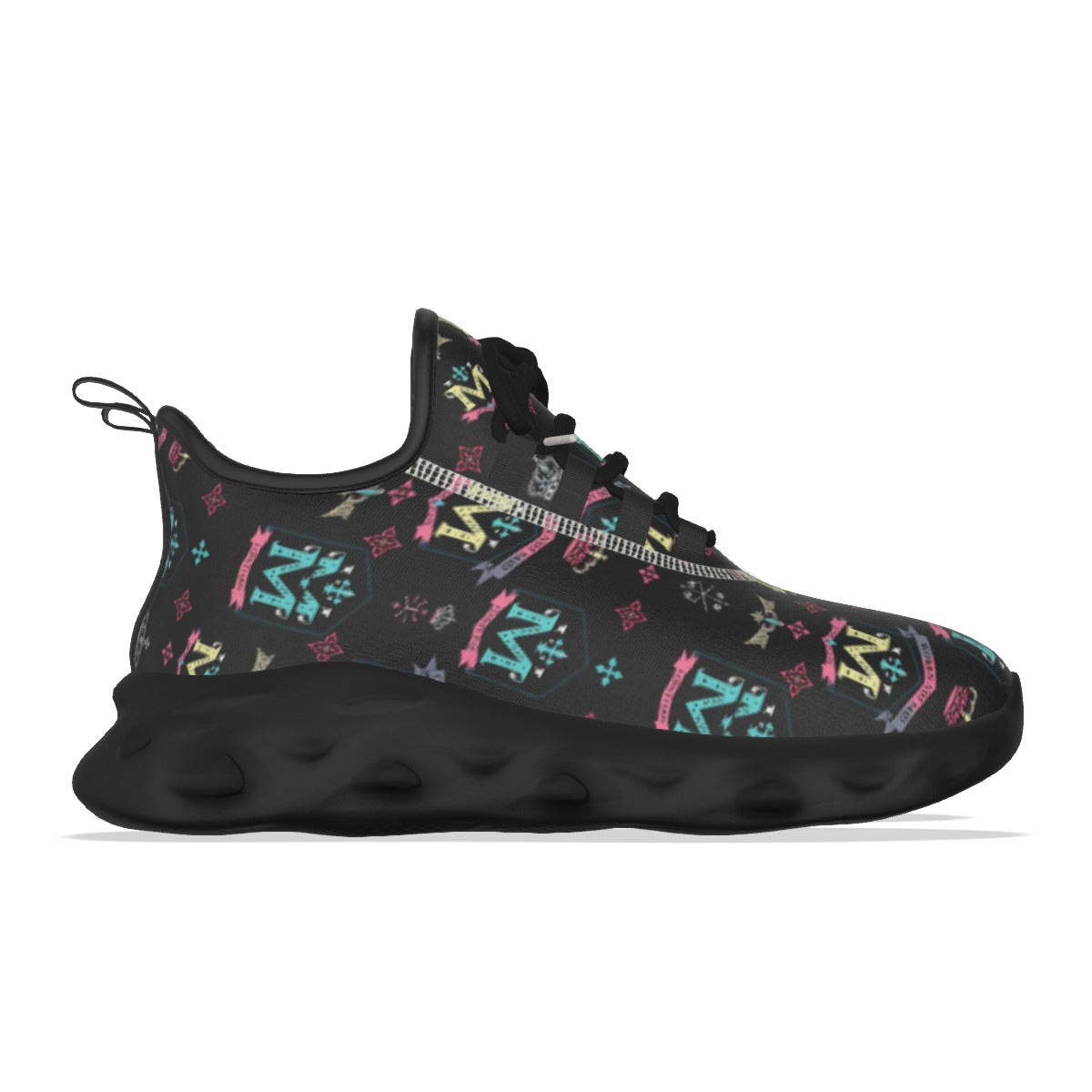 Munsieur Men's Athletic Streetwear Shoes with Bold Design