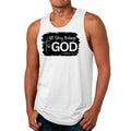 Mens Fitness Tank Top Graphic T-shirt All Glory Belongs to God Print