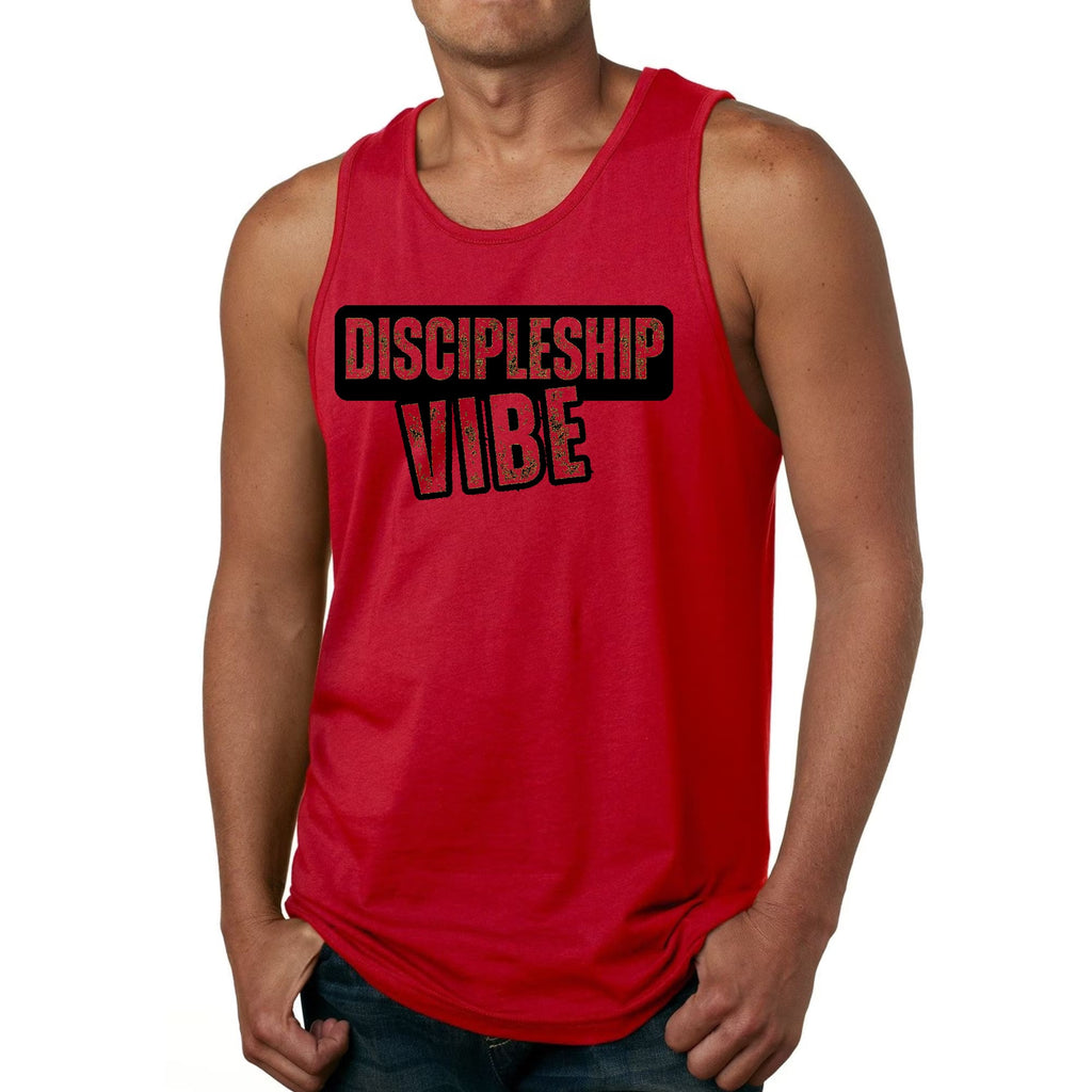 Mens Fitness Tank Top Graphic T-shirt Discipleship Vibe