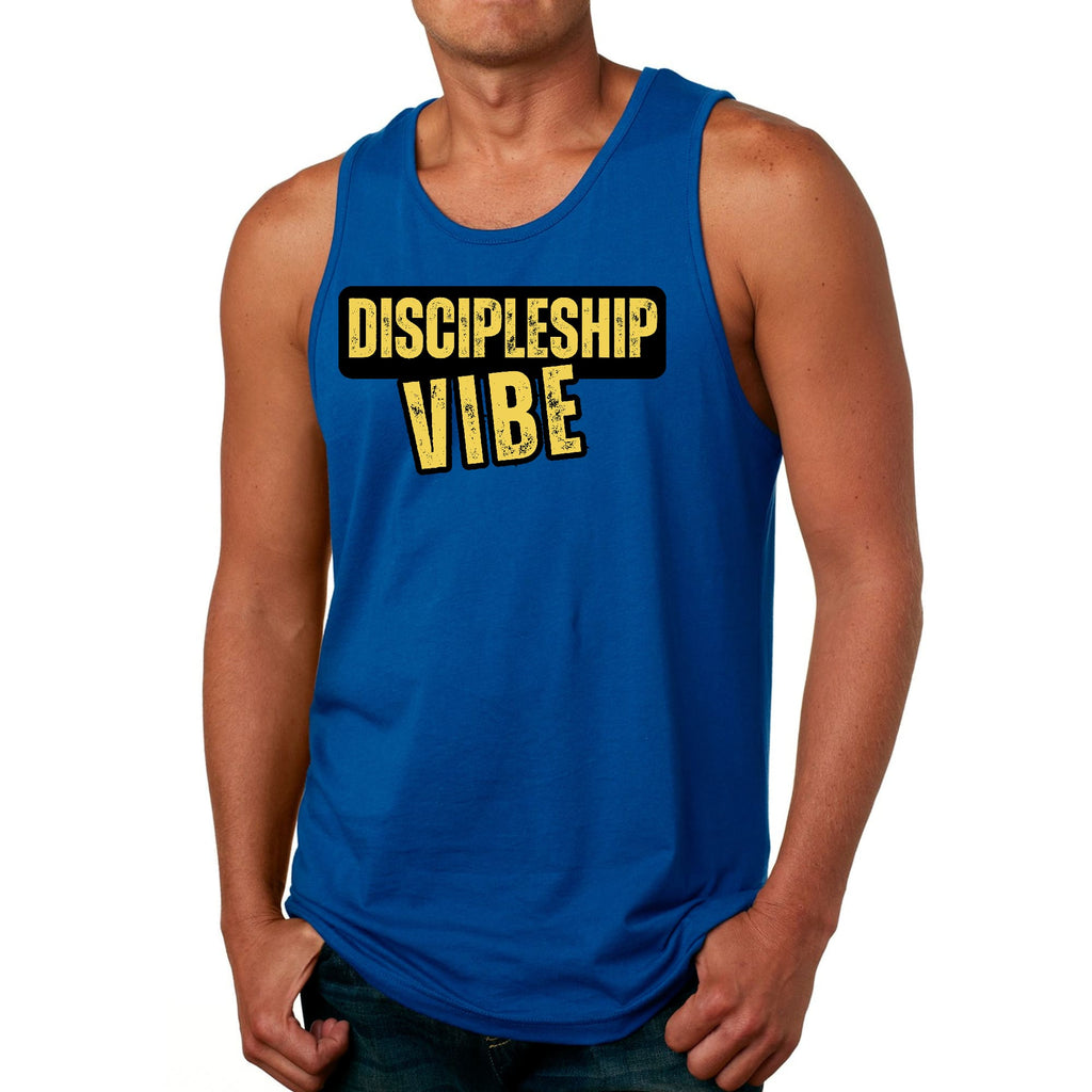 Mens Fitness Tank Top Graphic T-shirt Discipleship Vibe