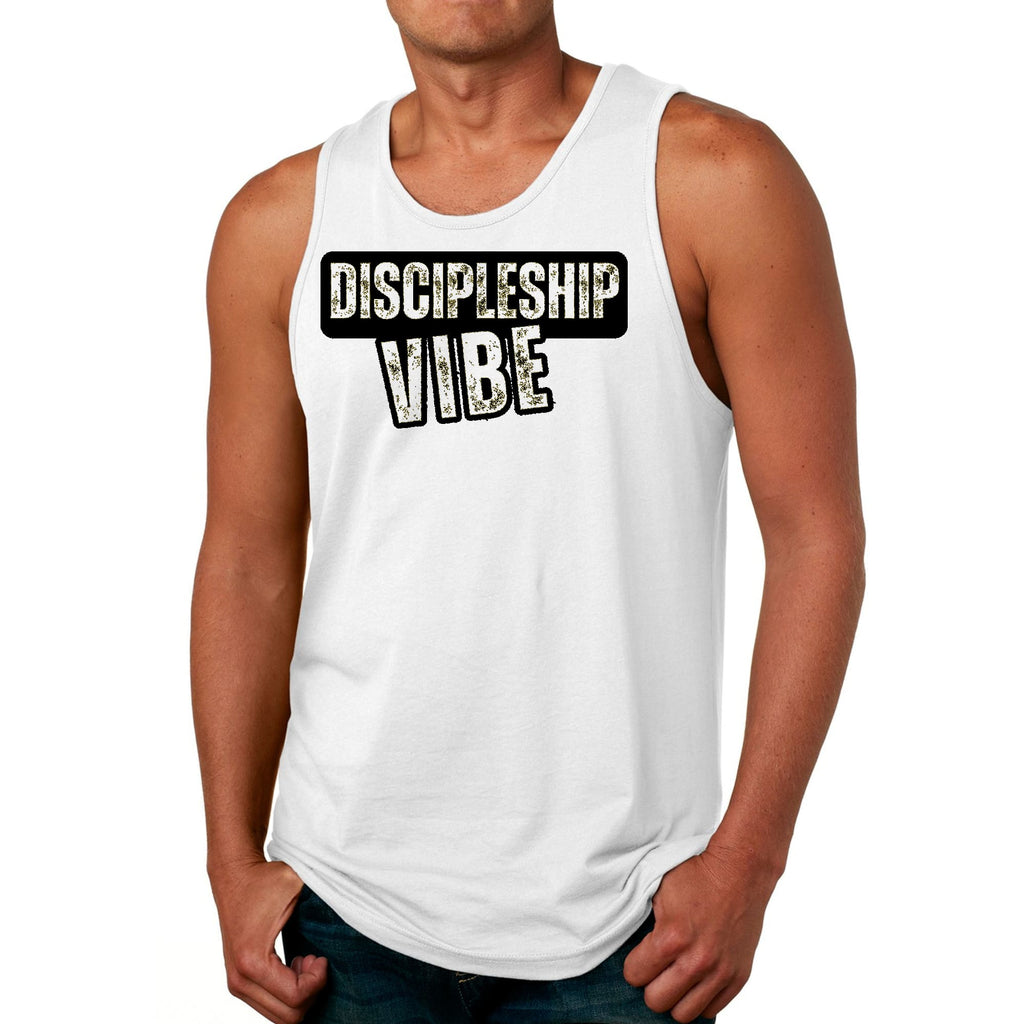 Mens Fitness Tank Top Graphic T-shirt Discipleship Vibe