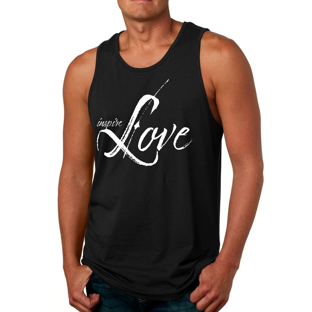 Mens Fitness Tank Top Graphic T-shirt Inspire Love