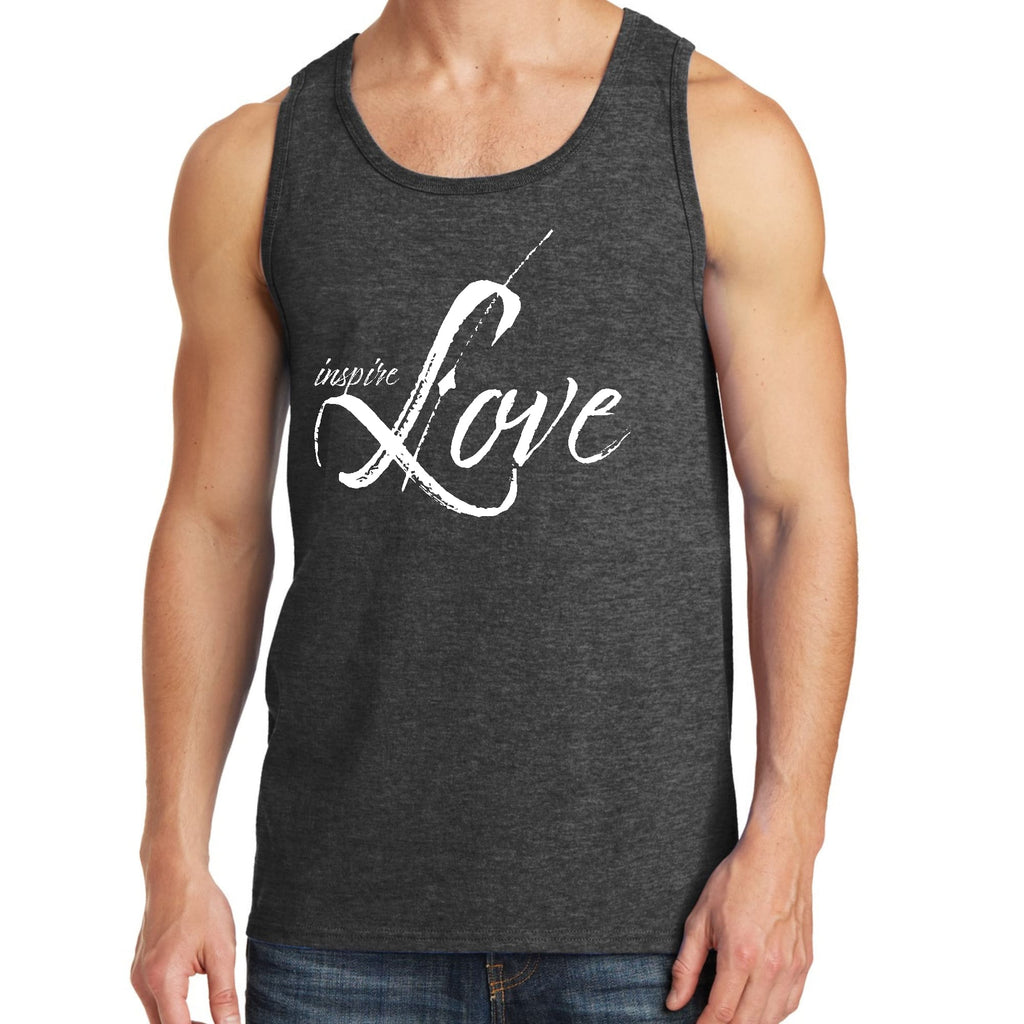 Mens Fitness Tank Top Graphic T-shirt Inspire Love
