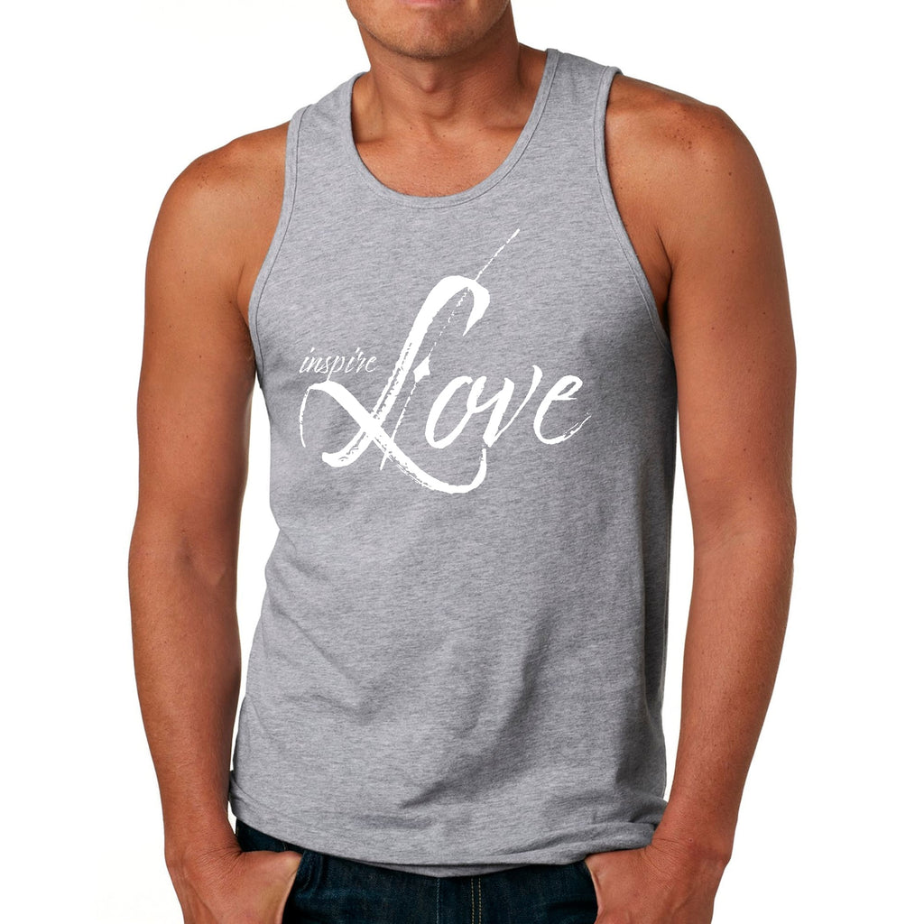 Mens Fitness Tank Top Graphic T-shirt Inspire Love
