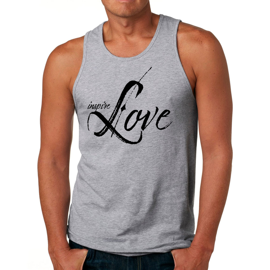 Mens Fitness Tank Top Graphic T-shirt Inspire Love