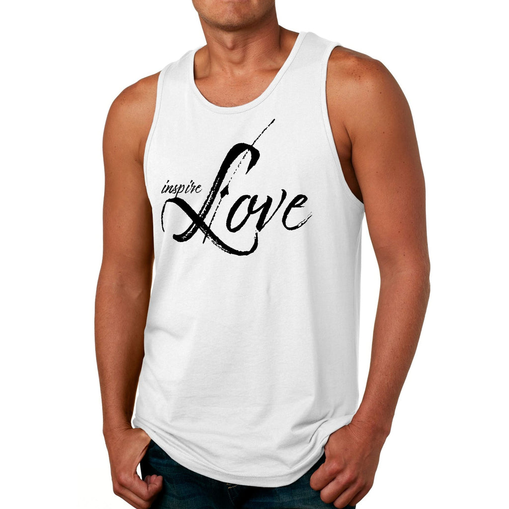 Mens Fitness Tank Top Graphic T-shirt Inspire Love