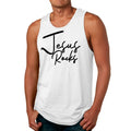 Mens Fitness Tank Top Graphic T-shirt Jesus Rocks Print