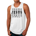 Mens Fitness Tank Top Graphic T-shirt Jesus Vibes