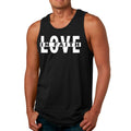 Mens Fitness Tank Top Graphic T-shirt Love in Faith