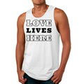 Mens Fitness Tank Top Graphic T-shirt Love Lives Here