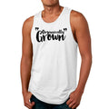 Mens Fitness Tank Top Graphic T-shirt Organically Grown - Affirmation
