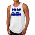 Mens Fitness Tank Top Graphic T-shirt Pray Without Ceasing