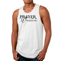 Mens Fitness Tank Top Graphic T-shirt Prayer Warrior Script Style