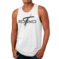 Mens Fitness Tank Top Graphic T-shirt Redeemed Cross Black