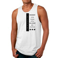 Mens Fitness Tank Top Graphic T-shirt the Body is the Temple Print