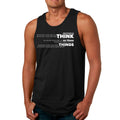 Mens Fitness Tank Top Graphic T-shirt Think on these Things