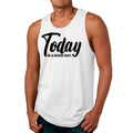 Mens Fitness Tank Top Graphic T-shirt Today is a Good Day Black