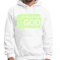 Mens Graphic Hoodie All Glory Belongs to God Christian Neon