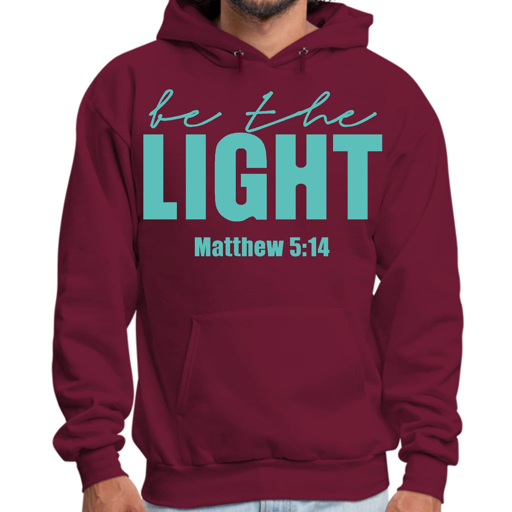 Mens Graphic Hoodie be the Light Print