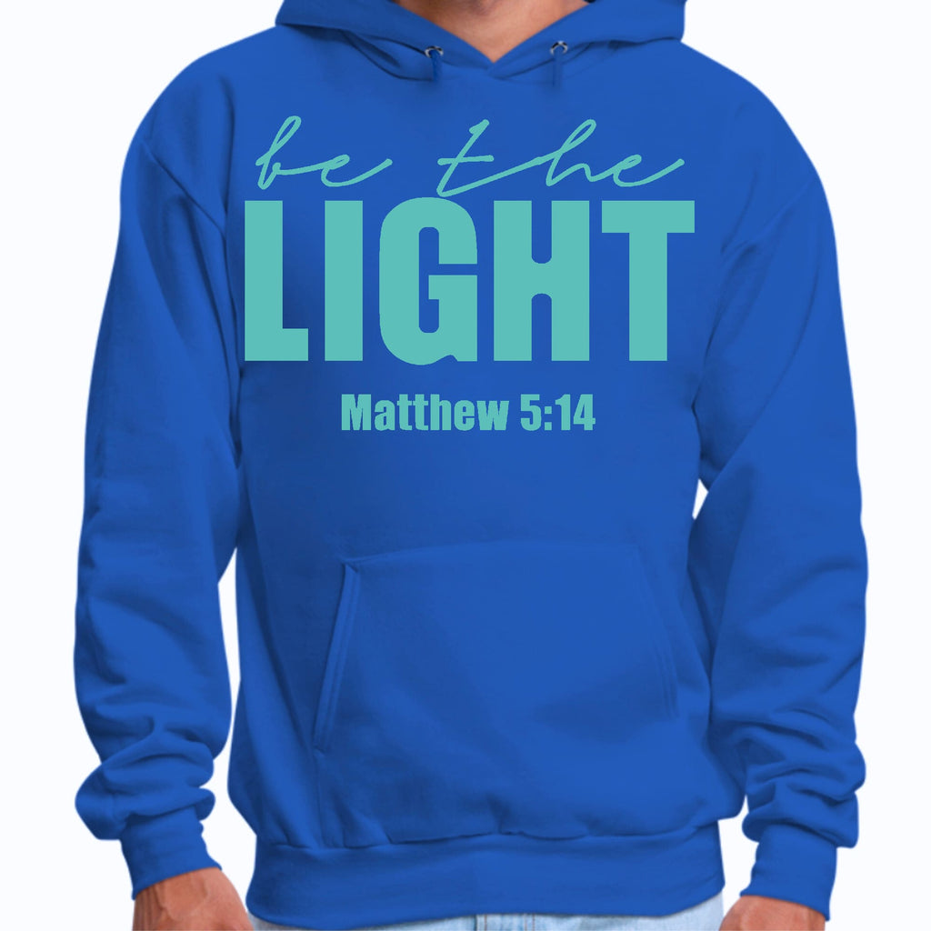Mens Graphic Hoodie be the Light Print