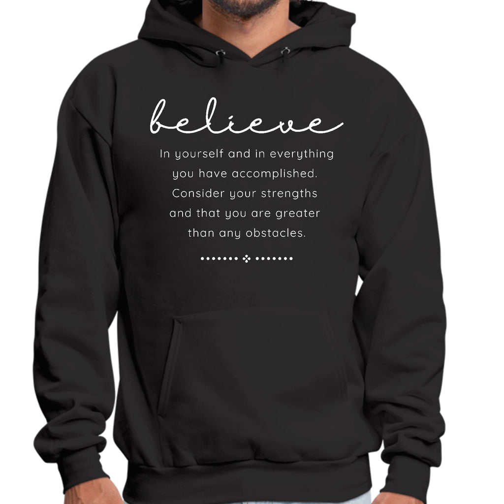 Mens Graphic Hoodie Believe in Yourself